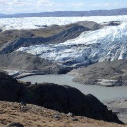 Glacier and moraine