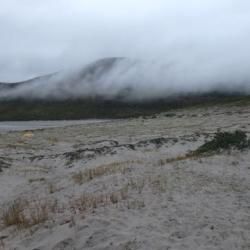  Clouds hanging low over camp