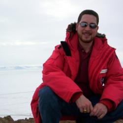 At the top of Observation Hill just outside McMurdo Station.