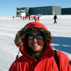 Arrival at the Amundsen-Scott South Pole Station.