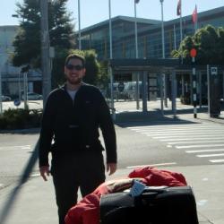 Leaving Christchurch airport on my way to the International Antarctic Center.