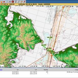 Screen Capture of Nav. Chart @ Bering Strait 