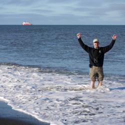 Bill Schmoker in Arctic Ocean