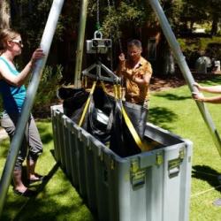 Practicing loading the metabolic chamber