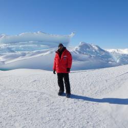 In front of the Erebus Glacier Tongue