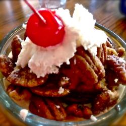 Turtle Sundae at Taggarts in Canton, Ohio