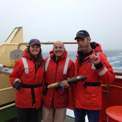 Natalie Zielinski with Alix Orsi and Paul Clark of Texas A&M.