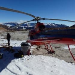 Helicopter in Virginia Valley