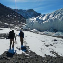 Setting off from Lake Hoare