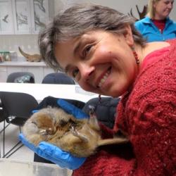 Karen holding Squirrel