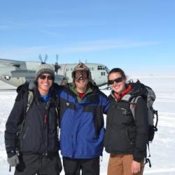 Brandon, Kevin and Hannah Leaving Summit Station