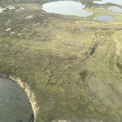 Aerial View of Permafrost Thaw