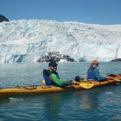 Lauren and Ethan sea kayaking