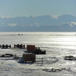 Sea Ice Runway at McMurdo.