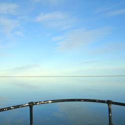 Unusual calm on the Beaufort Shelf and Elson Lagoon.  Photo 3/4. 