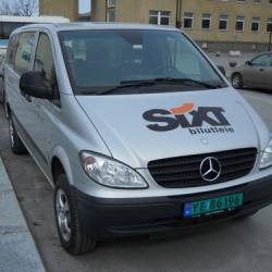 The Mercedes rental van