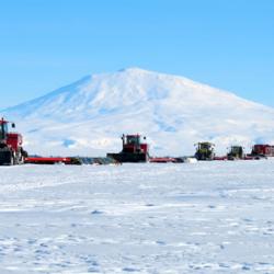 Traverse Caravan on Antarctic Continent