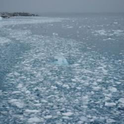 A trail of ice