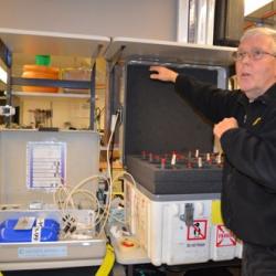 Graham Tilbury at Terra Lab, Palmer Station, Antarctica