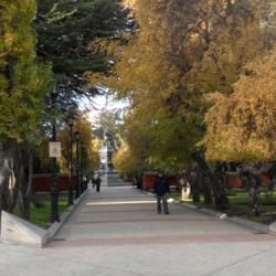 The city square in Punta Arenas is a great place to watch the world go by.