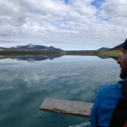 Chris on Lake Peters