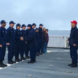 Receiving Arctic Service Medal