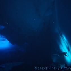 Glacier underwater