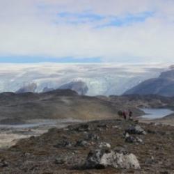 Looking back towards camp